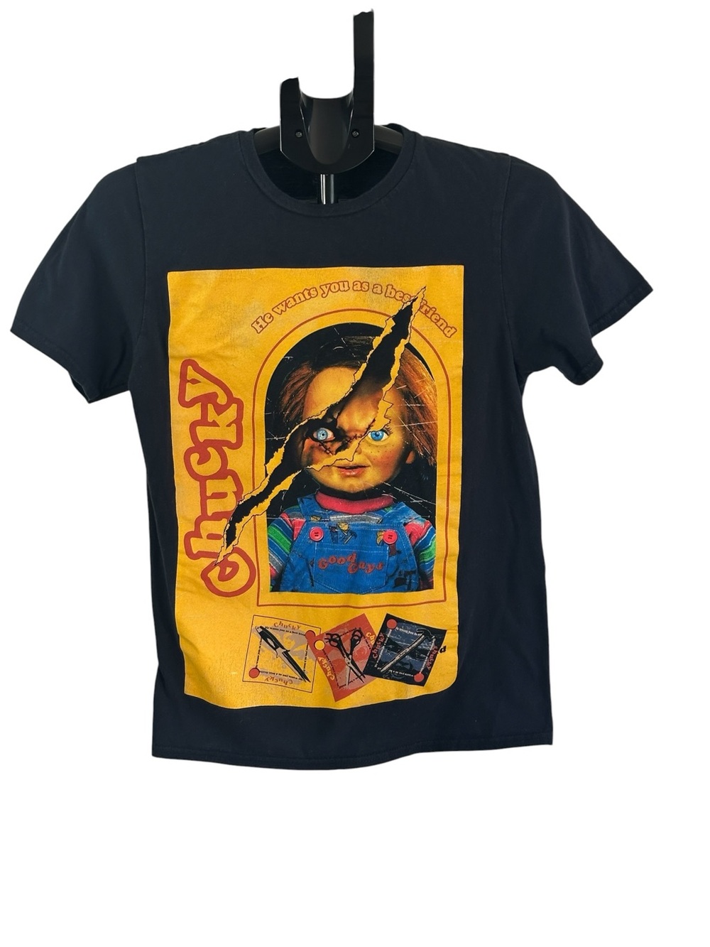 Universal Studios Chucky Good Guys Graphic T-Shirt Women’s Small Horror